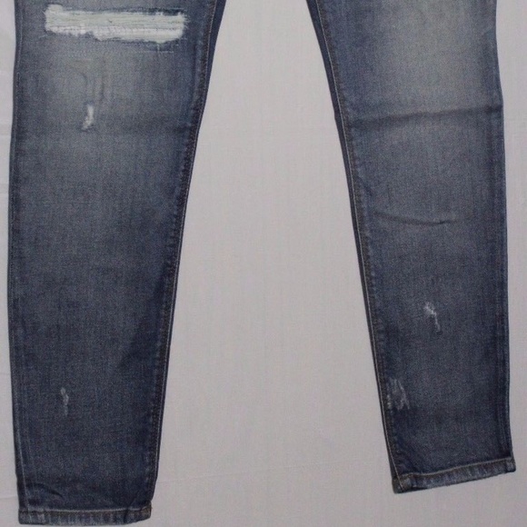 $265 HUDSON NICO SOUTHPAW SHREDDED SKINNY JEANS - Picture 3 of 7